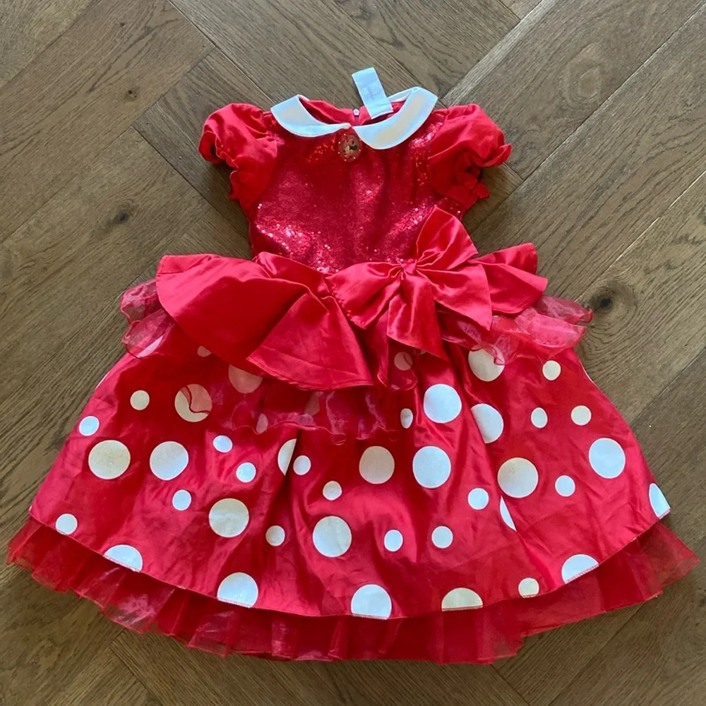 Disney Minnie Mouse Girl’s Red Minnie Mouse Costume